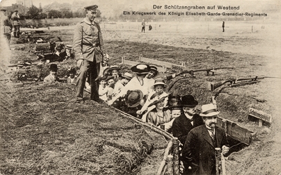 Der Schützengraben auf Westend, 1. Weltkrieg